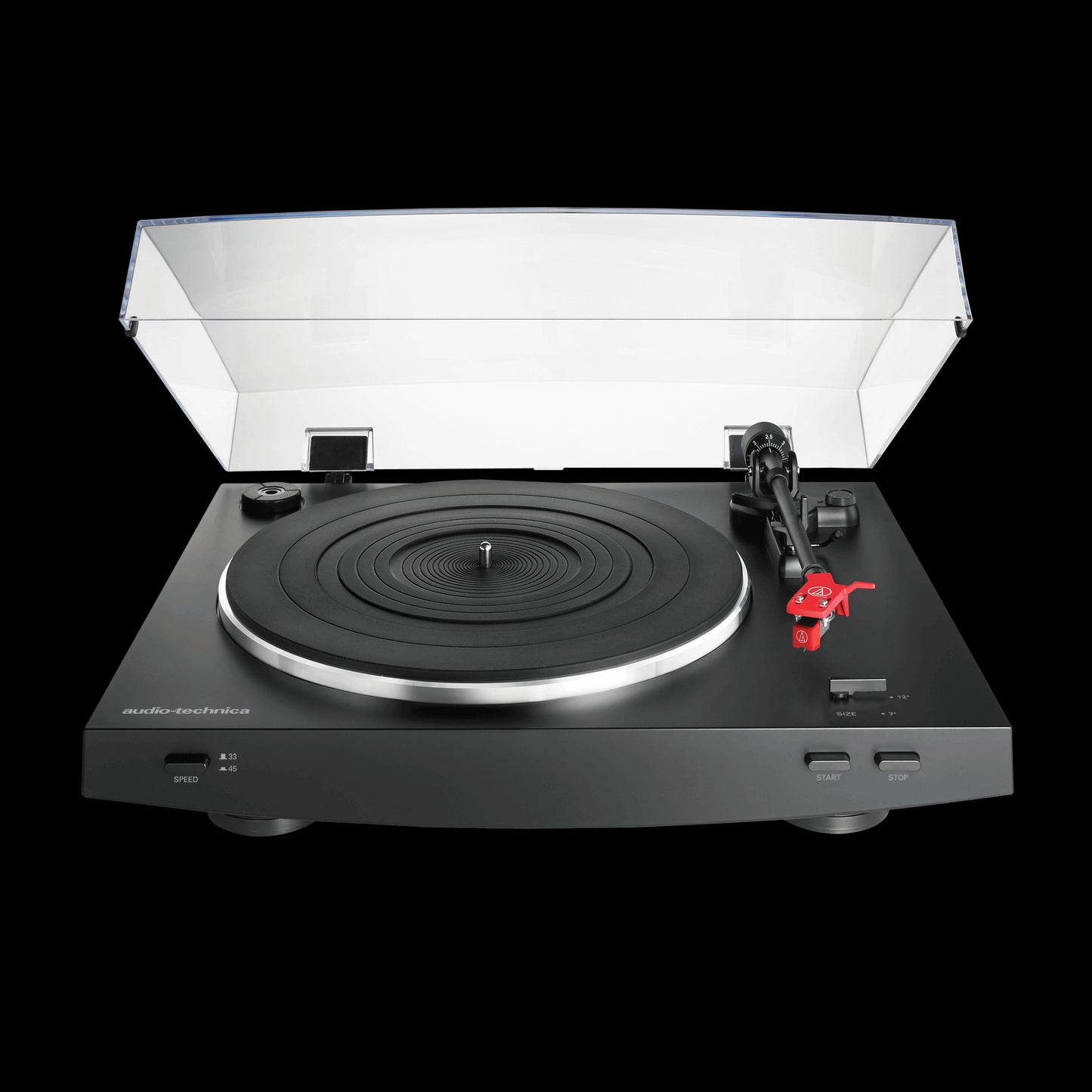 Audio-Technica AT-LP3BK Advanced Fully Automatic Belt-Drive Stereo Turntable in black color