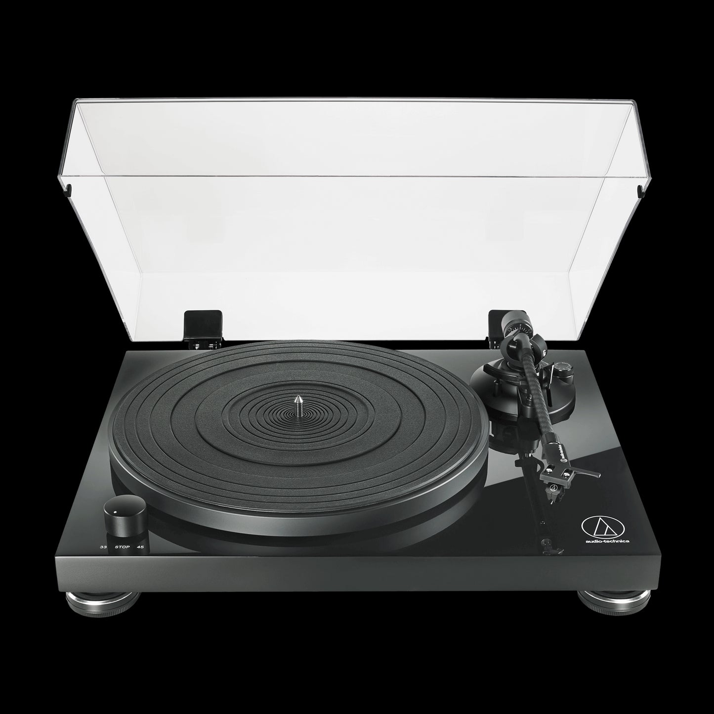Audio-Technica AT-LPW50PB High-Performance Belt-Drive Turntable with AT-VM95E Cartridge
