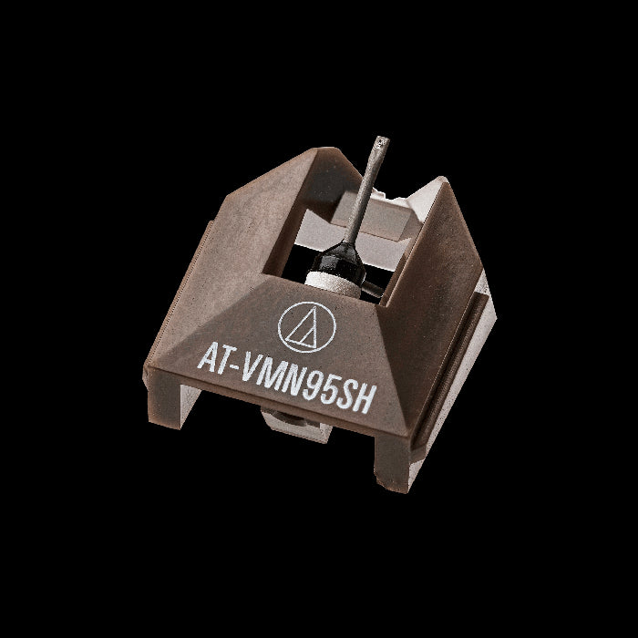 Audio-Technica AT-VMN95SH Shibata Replacement Stylus for AT-VM95SH Cartridge displayed on a white background.