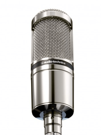 Audio-Technica AT2020 Limited Edition Cardioid Condenser Microphone for professional sound recording from the front