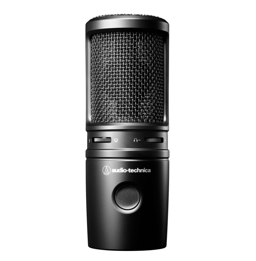 Audio-Technica AT2020USB-X Cardioid Condenser USB Microphone for professional content creation from the front