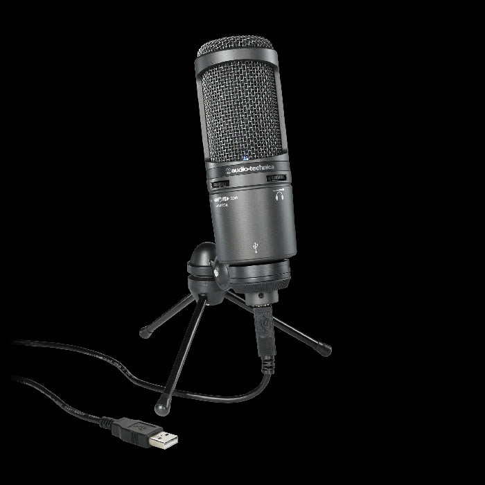 Audio-Technica AT2020USB+ USB cardioid condenser microphone with headphone output