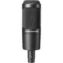 Audio-Technica AT2035 large diaphragm cardioid condenser microphone on a white background