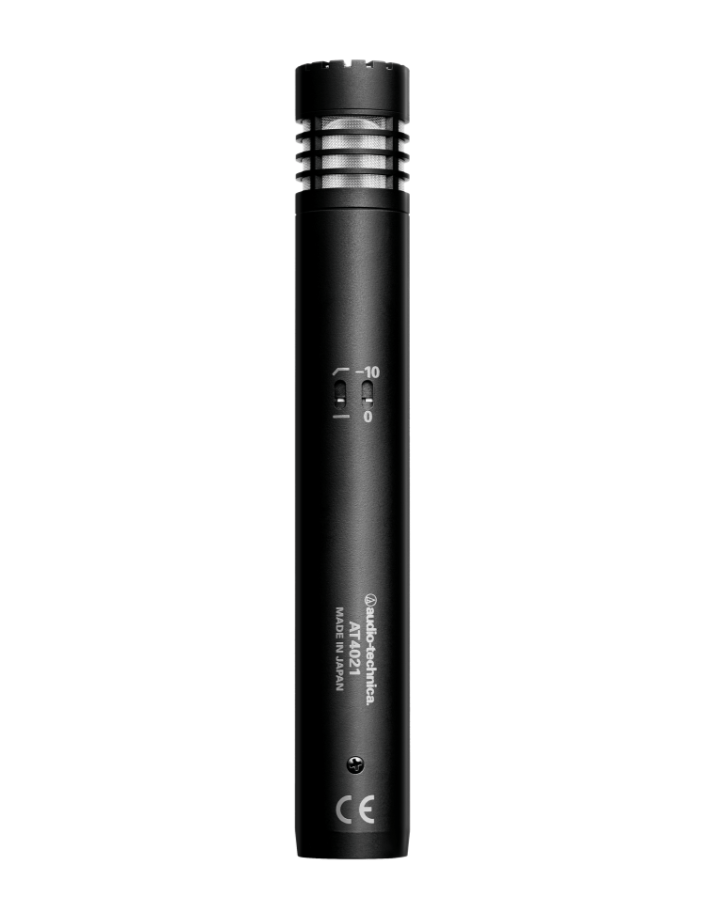 Audio-Technica AT4021 Cardioid Condenser Microphone for studio and stage from the back