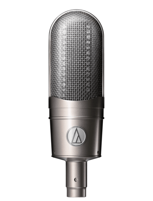 Audio-Technica AT4080 Phantom-powered Bidirectional Ribbon Microphone for professional studio and live use from the front