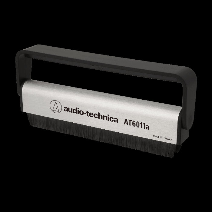 Audio-Technica AT6011A Anti-Static Record Brush displayed on a white background.