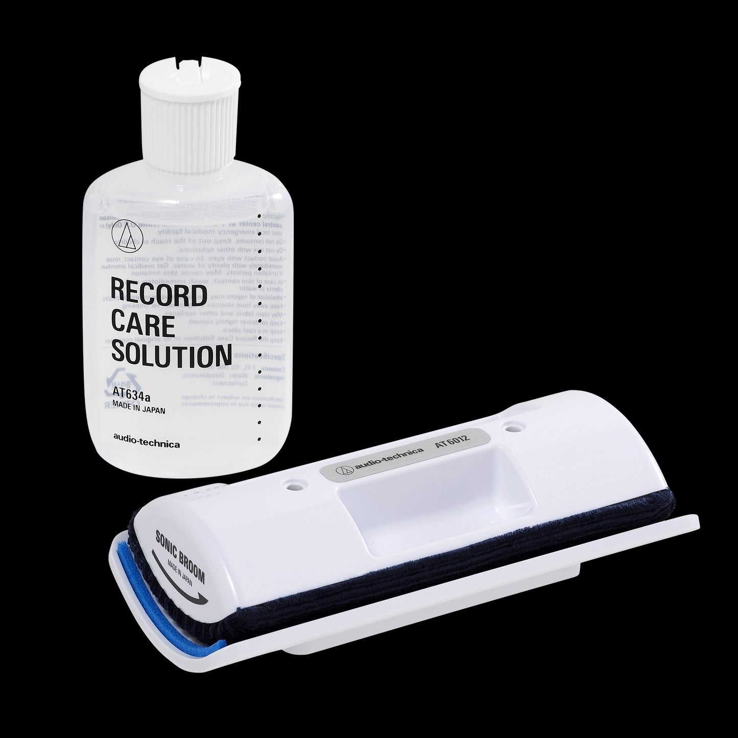 Audio-Technica AT6012 Record Care Kit, featuring cleaning tools for vinyl records.