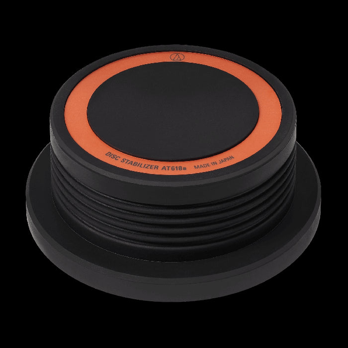 Audio-Technica AT618A Disc Stabilizer, a device designed to improve playback stability for vinyl records.