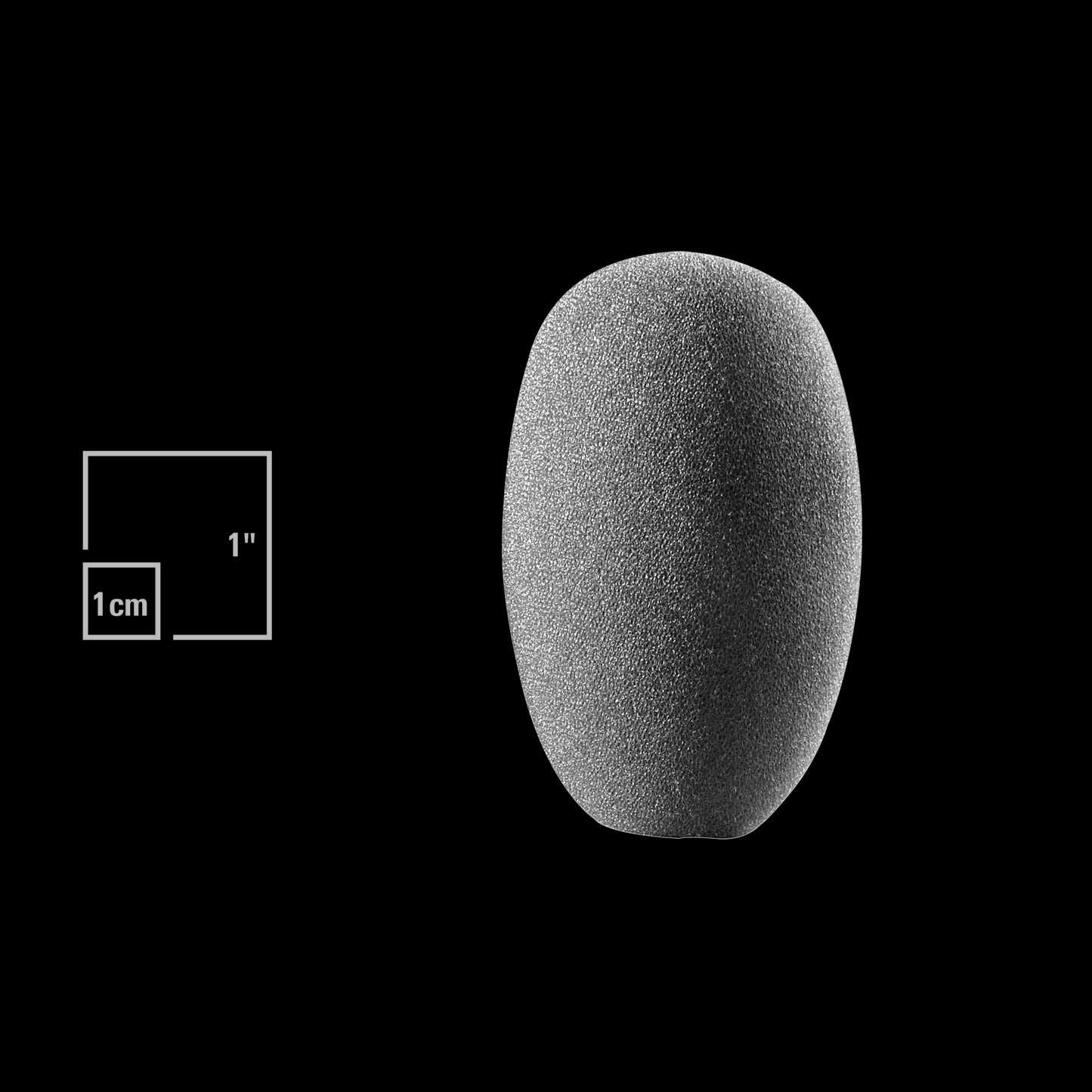 Audio-Technica AT8136 small egg-shaped foam windscreen designed for ATM10a and ATM33a microphones.