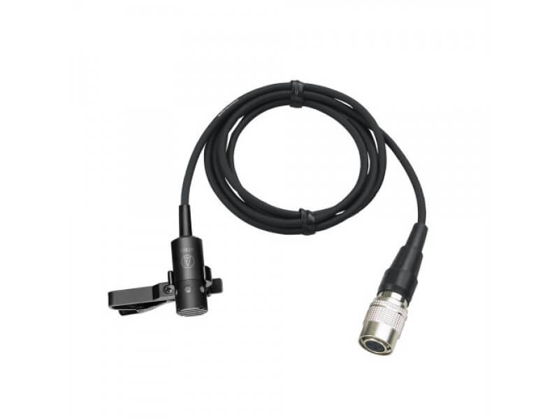 Audio-Technica AT831cW Miniature Cardioid Condenser Microphone in black with cW-Style Lock-Down Connector