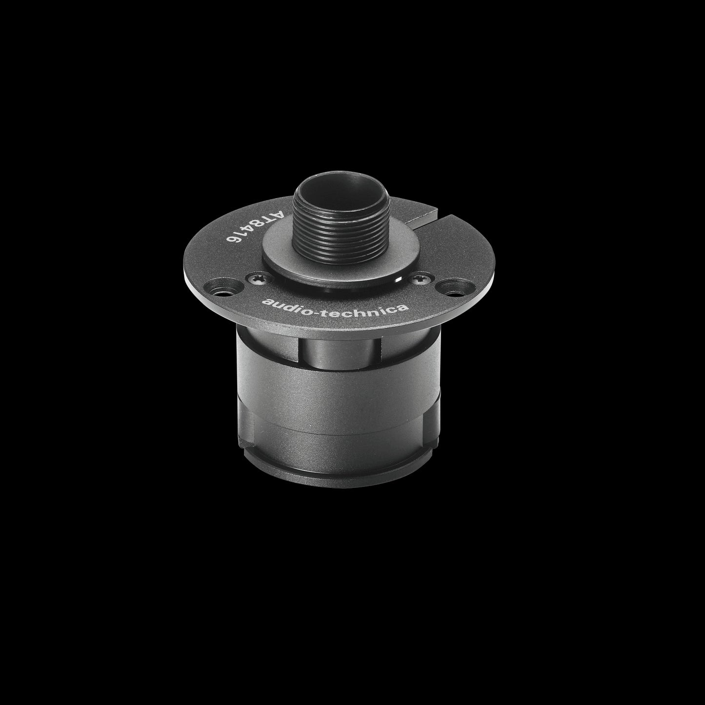 Audio-Technica AT8416 Shock Mount designed for UniPoint and Engineered Sound Gooseneck Microphones, showcasing its features and design.