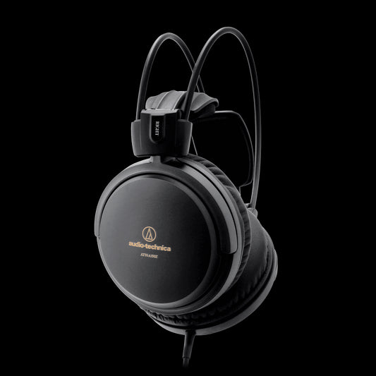 Audio-Technica ATH-A550Z Premium Closed-Back Audio Monitors featuring large 53mm drivers, displayed against a neutral background.