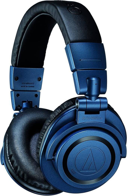 Audio-Technica ATH-M50BT2DS Deep Sea Limited Edition Wireless Studio Monitor Headphones in a stylish design.