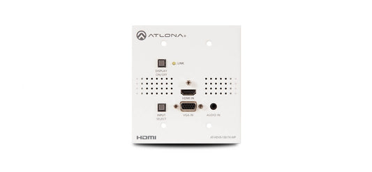 Atlona Blank Face Plate for HDVS-150TX-WP, a US two-gang replacement faceplate designed for professional AV installations.