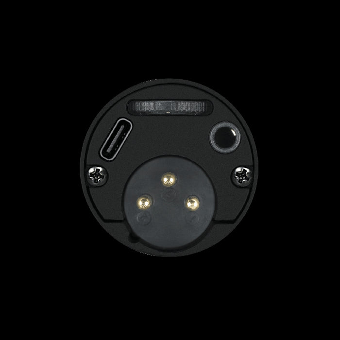 Audio-Technica ATR2100x-USB microphone with USB-C and XLR outputs, designed for streaming and podcasting.