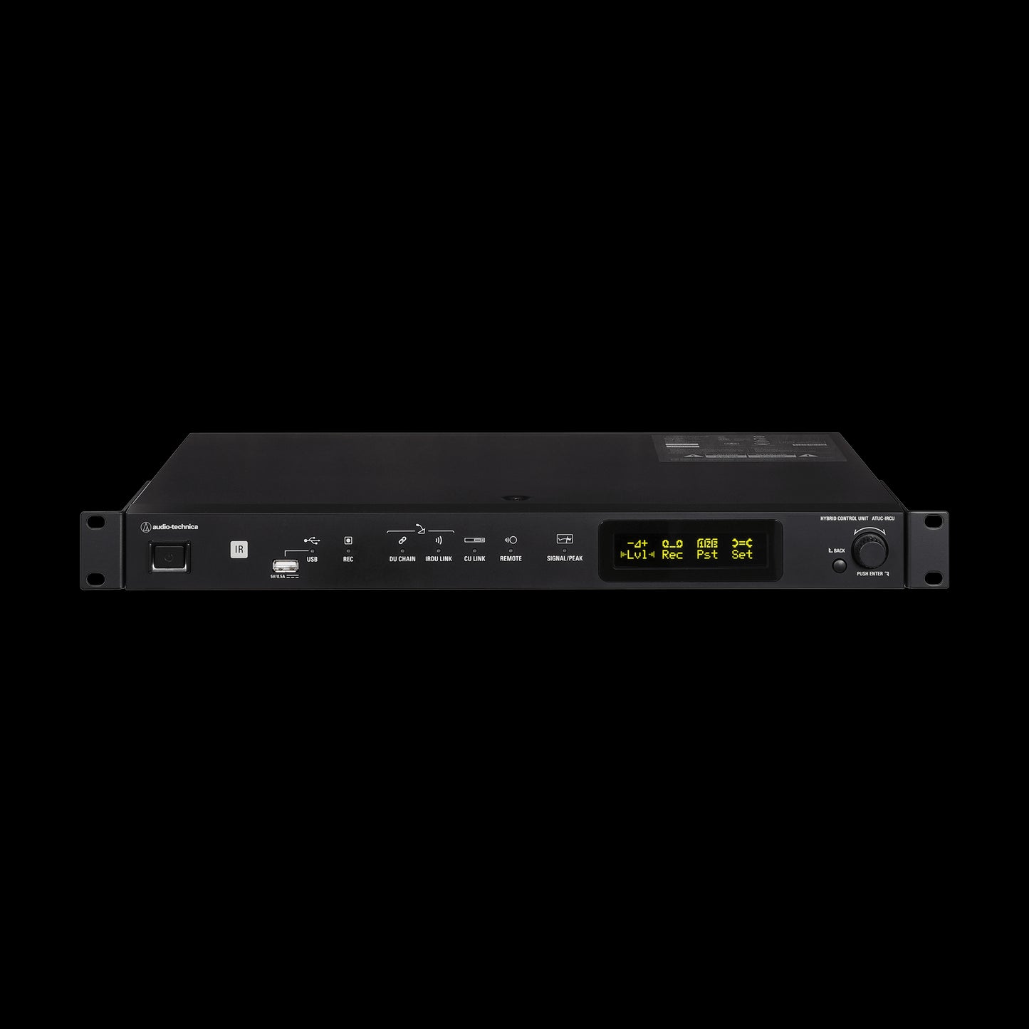 Audio-Technica ATUC-IRCU Infrared Wireless Discussion System Control Unit, a sleek and modern control unit designed for facilitating discussions in various settings.