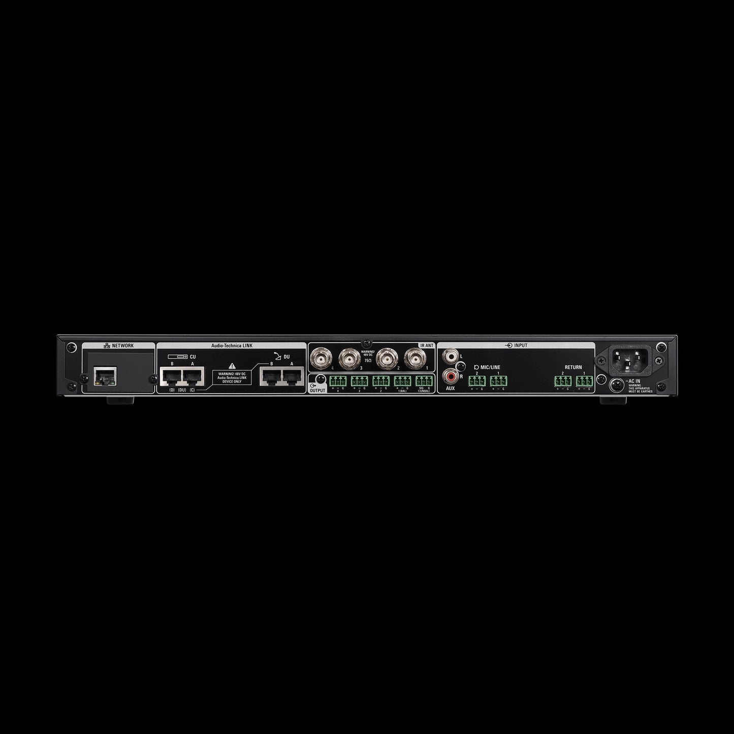 Image of the Audio-Technica ATUC-IRCU Infrared Wireless Discussion System Control Unit, showcasing its design and features.