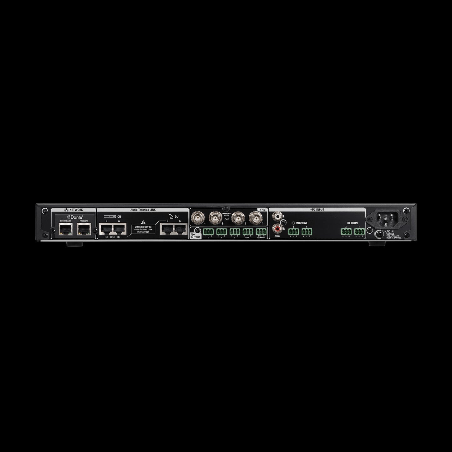 Audio-Technica ATUC-IRCUDAN Infrared Wireless Discussion System Control Unit with Dante Output