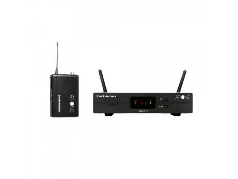 Audio-Technica ATW-11HH2 AT-One Beltpack Wireless System, a compact and portable wireless microphone system suitable for various audio applications.