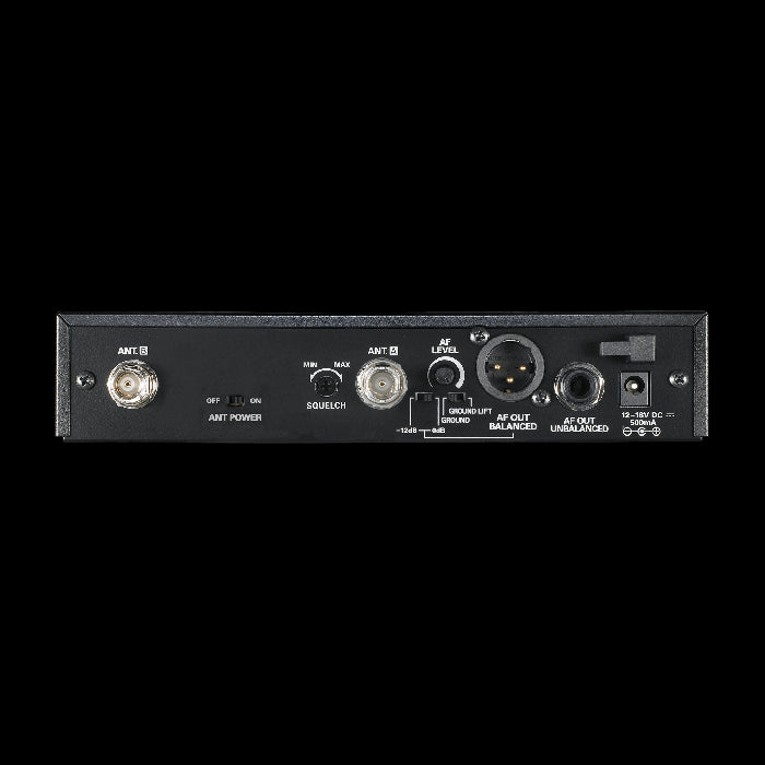 Audio-Technica ATW-R2100b 2000 Series UHF Wireless Receiver, showcasing its sleek design and features.