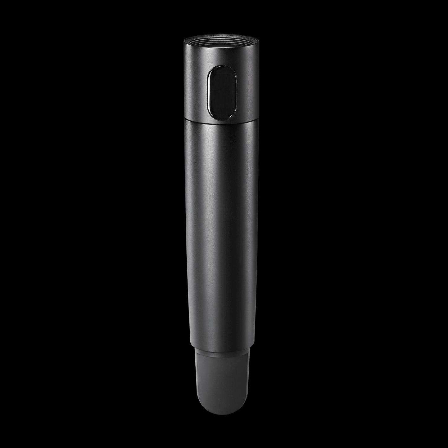 Audio-Technica ATW-T3202 handheld transmitter in DE2 frequency band, showcasing its design and features.