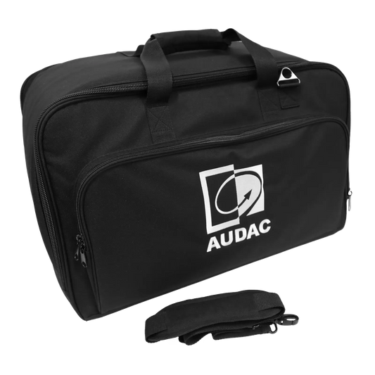 AUDAC Carry Bag designed for VEXO110(A) Loudspeaker, showcasing premium protection and transport features.