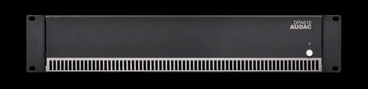 Audac sixteen-channel Class-D amplifier with 16 channels and 60W output per channel.