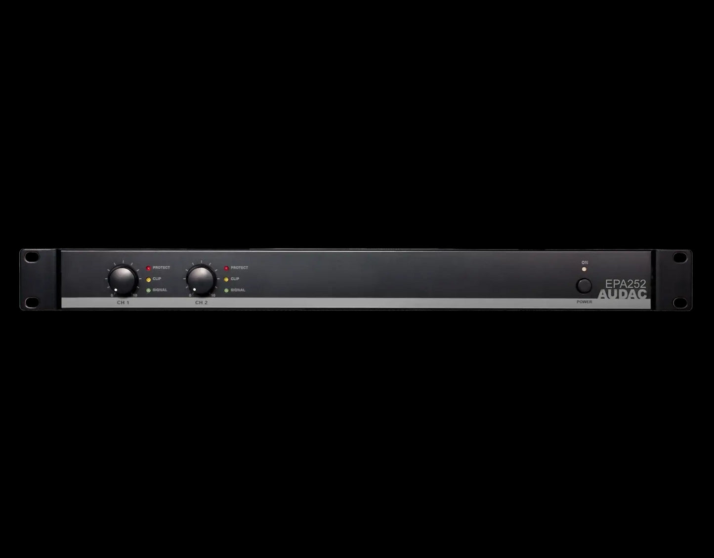 Audac Dual-channel Class-D amplifier with 2 x 250W power output.