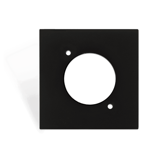 AUDAC CP45DSZ Connection Plate in Black, D-Size 45 x 45 mm