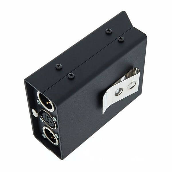 Axxent BP101 Belt Pack featuring sound and light alarm with vibration option, displayed in a detailed view.