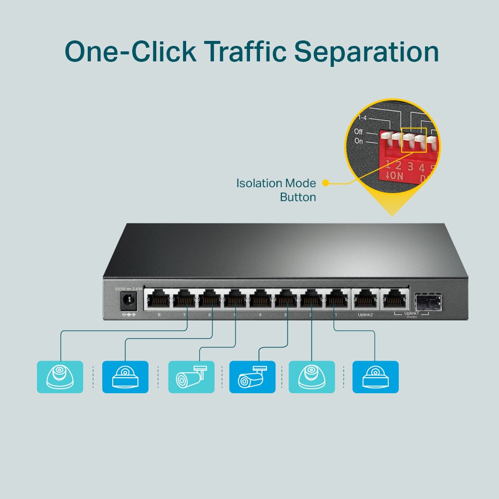 TP-Link 10-Port PoE+ Gigabit Desktop Switch