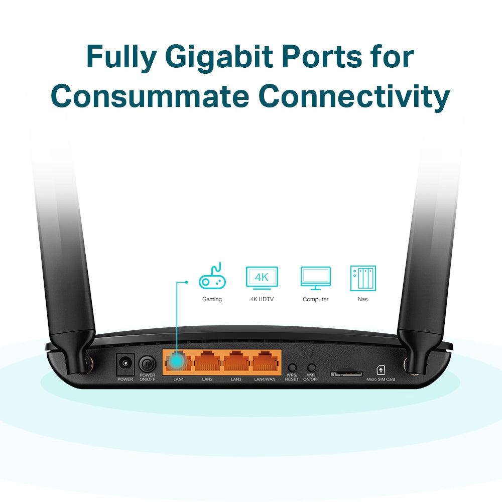 TP-Link Archer MR600 Dual Band 4G+ Cat6 Router - MTN Approved