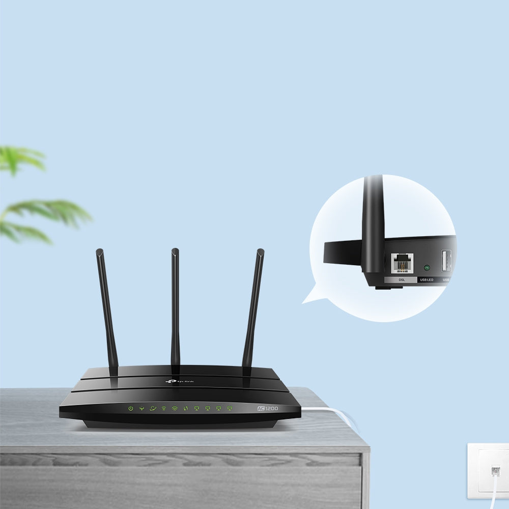 TP-Link VR400 1267Mbps Dual Band Modem Router