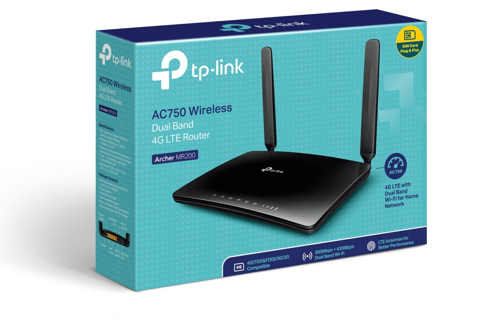 TP-Link 733Mbps Dual Band 4G LTE Router - Versatile Performance