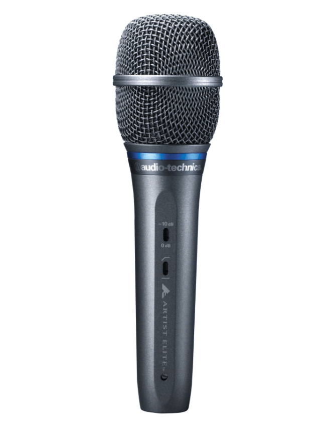 Audio-Technica AE3300 Premium Cardioid Condenser Handheld Microphone from the front