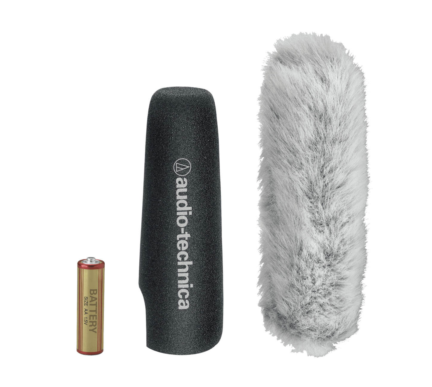 Windscreen and fuzzy windscreen for Audio-Technica AT8024 - Stereo/Mono Camera-Mount Condenser Microphone
