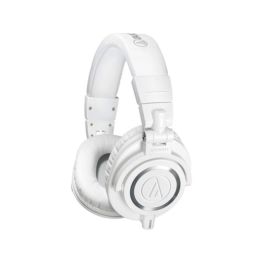 Close-up of Audio-Technica ATH-M20xBT wireless headphones, showcasing their premium design and on-ear controls.