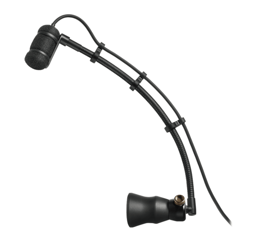 Audio-Technica ATM350PL - Piano Mount Cardioid Condenser Microphone on a microphone stand