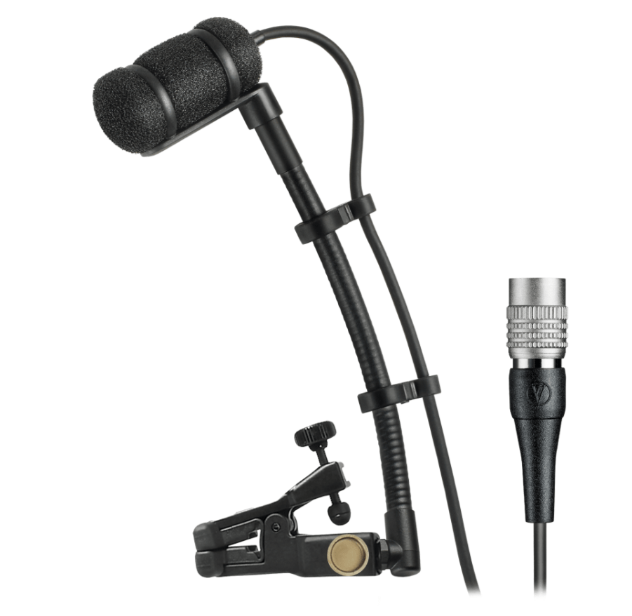 Audio-Technica ATM350UcW - Wireless Clip-On Instrument Microphone with cable