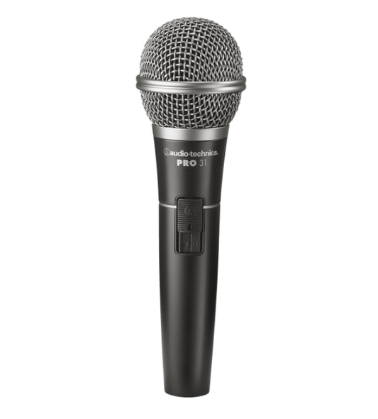 Audio-Technica PRO31QTR dynamic microphone from the front