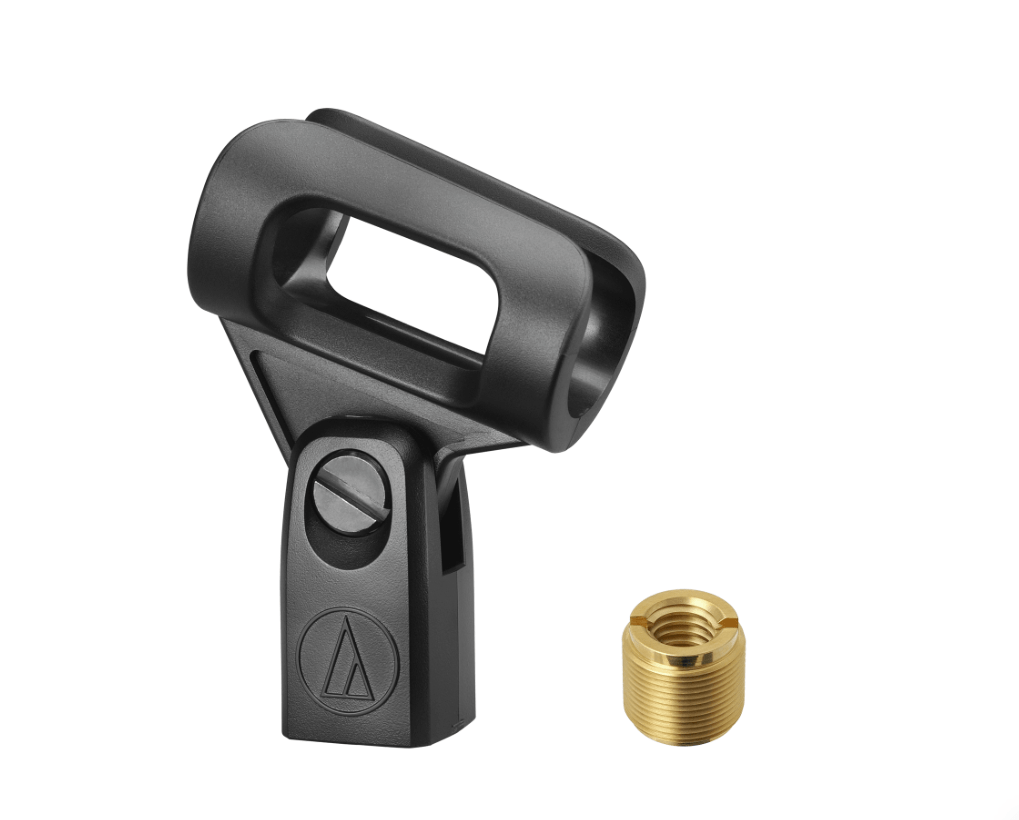 Microphone clip for an Audio-Technica PRO61 microphone.