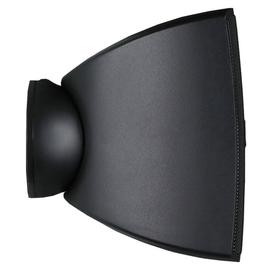 AUDAC ATEO2 Compact Wall Speaker in black with CleverMount feature, designed for versatile wall installation.
