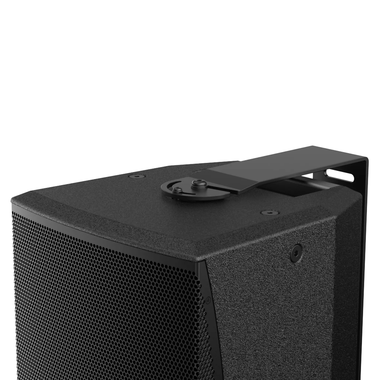 AUDAC VEXO110 10-inch high performance 2-way loudspeaker in black, showcasing its sleek design and quality build.
