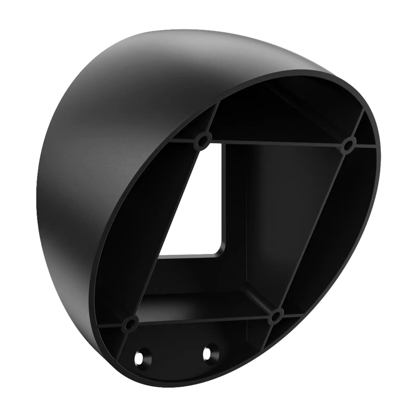 AUDAC WMA60M Extension Mount in black, designed for ATEO6M speakers, showcasing its inclination angle feature.