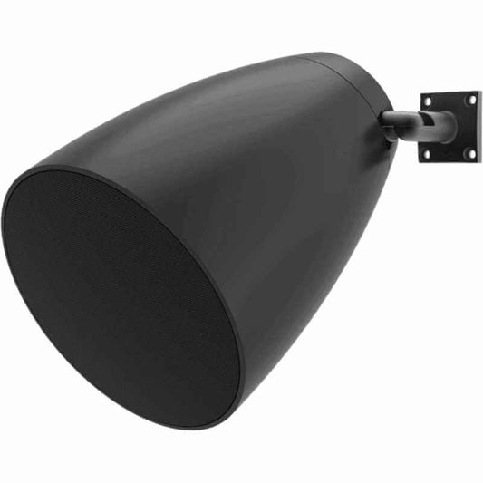 Audac 2-way 6.5 inch design surface mount loudspeakers in black color.