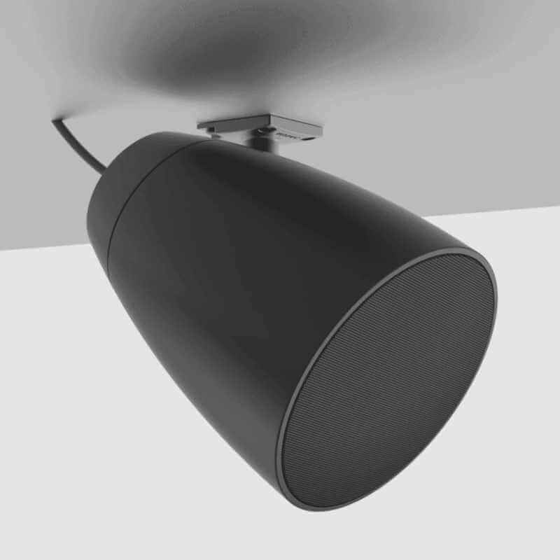 Audac 2-way 6.5 inch design surface mount loudspeakers in black version