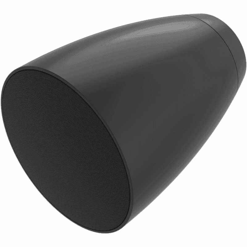 Audac 2-way 6.5 inch design surface mount loudspeakers in black color.