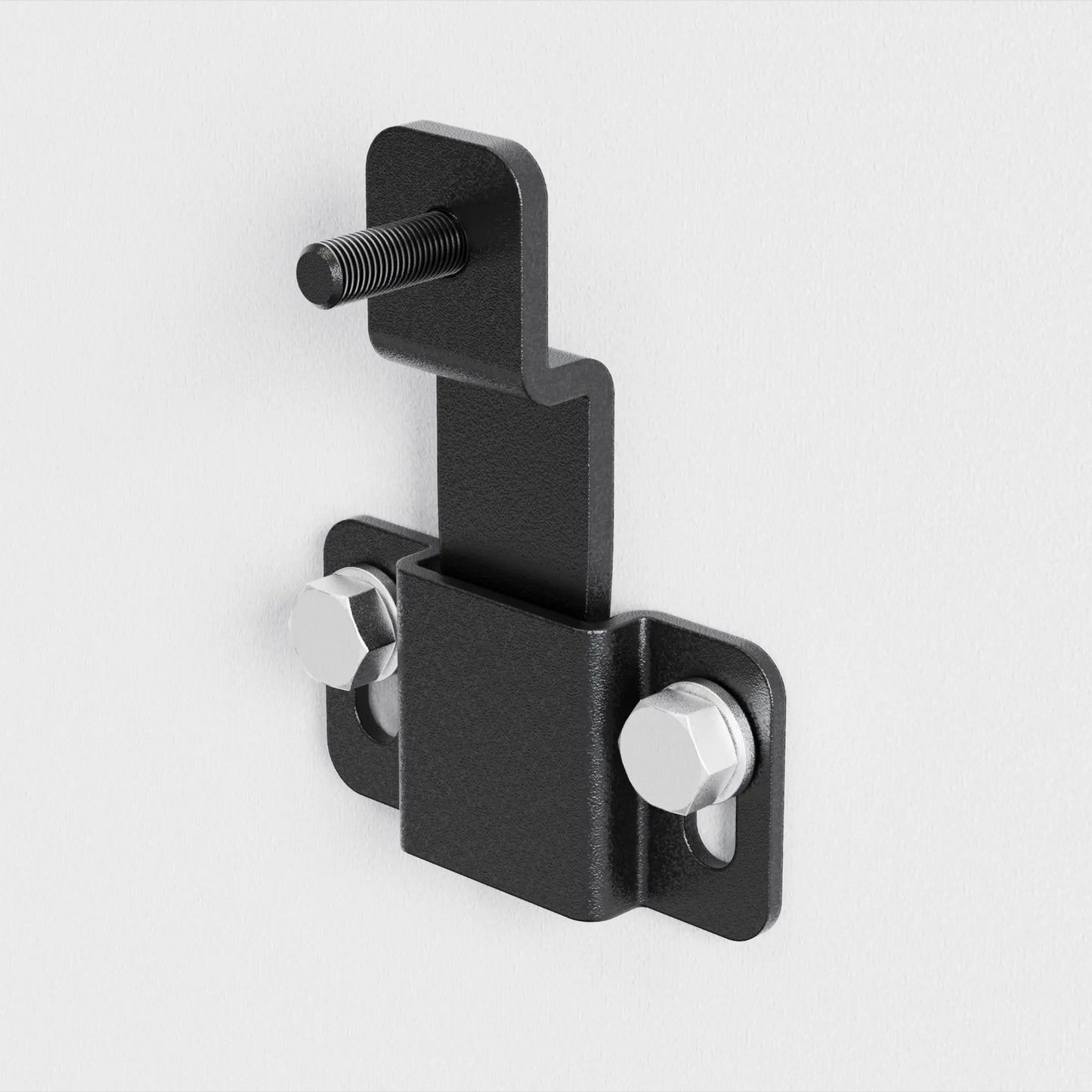 Installation guide for the Audac Bass cabinet mounting set in black version.