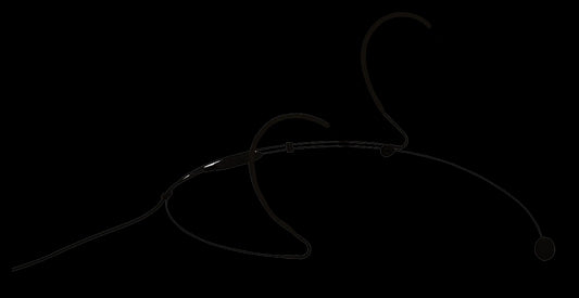 Audac headset condenser omni-directional microphone in black color