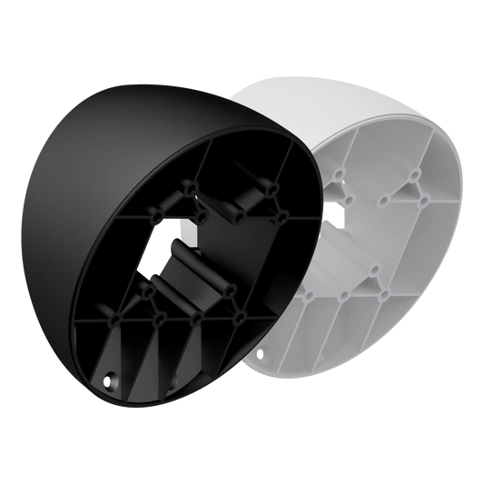 AUDAC WMA60 Extension Mount in black with a 30° incline angle designed for ATEO6 speakers.